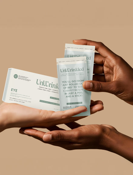 Goodbye Puffiness, Hello Radiance: Anti- Wrinkle Bionic Eye Strips Box + Firming Serum