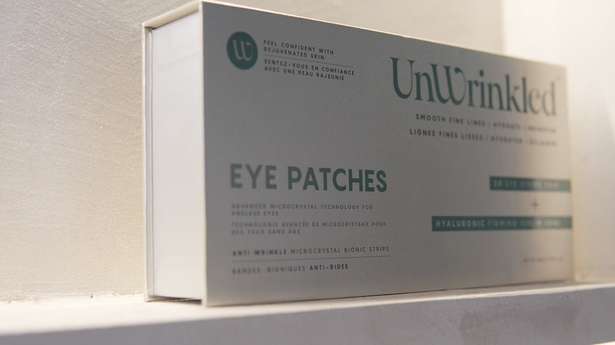 The Eye Patches box, in the light