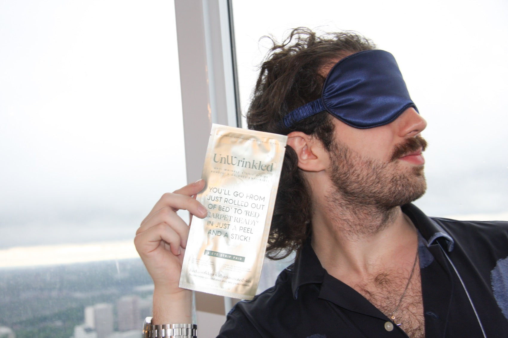 Hydrogel eye strips under the eye